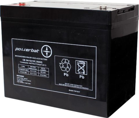POWERBAT Akumulator AGM Powerbat 12V 84Ah