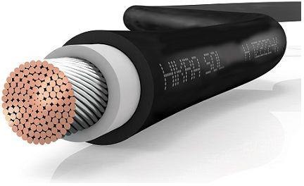 HIS Przewód kabel solarny 4mm2 HIS, HIKRA (H1Z2Z2-K) CZARNY 1m