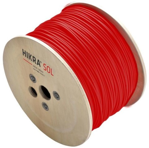 HIS Przewód kabel solarny 4mm2 HIS, HIKRA (H1Z2Z2-K) CZERWONY 1m