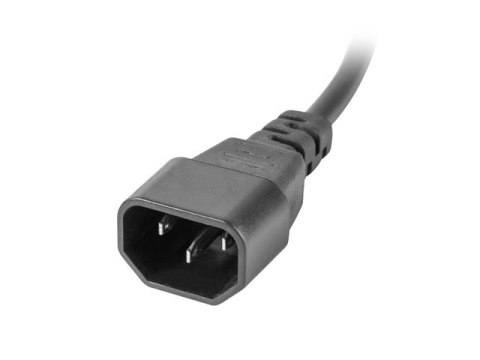 LANBERG LISTWA ZASILAJĄCA RACK PDU 1U 10A 10X IEC C13 2M CZARNA C14 Lanberg