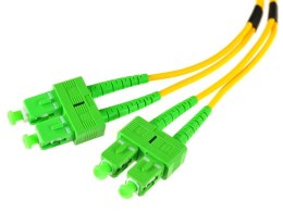 OPTIX PATCHCORD ŚWIATŁOWODOWY SM 1,5M DUPLEX 9/125, SC/APC-SC/APC