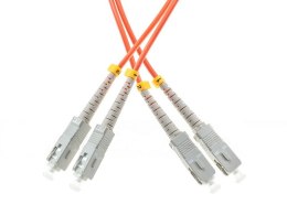 OPTIC PATCHCORD ŚWIATŁOWODOWY MM SC/UPC-SC/UPC DUPLEX OM2 10m