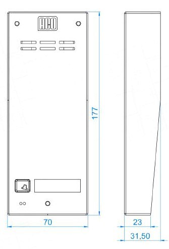 ACO ACO FAM-P-1NPACC NT panel natynkowy 1-lokator czytnik breloków