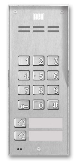 ACO ACO FAM-P-2NPZSACC NT panel natynkowy 2-rodzinny czyt. brel. zamek szyfr.