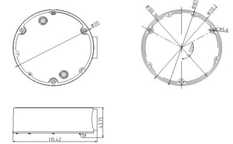 HIKVISION UCHWYT HIKVISION DS-1280ZJ-DM18