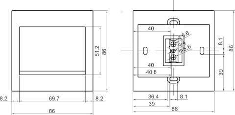 VIDOS Przycisk wyjścia VIDOS OP07
