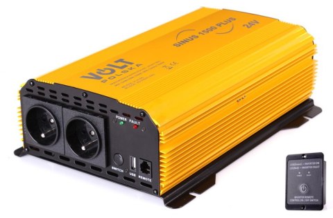 VOLT POLSKA PRZETWORNICA VOLT POLSKA SINUS PLUS 1500 24V / 230V 1000/1500W