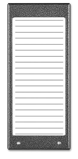 ACO ACO CDN-17N ST (W) Podświetlany panel listy lokatorów (ok. 17 wpisów)