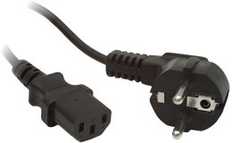 LANBERG KABEL ZASILAJĄCY CEE 7/7 IEC 320 C13 1.8M WTYCZKA KĄTOWA Lanberg