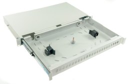 MANTAR PRZEŁĄCZNICA ŚWIATŁOWODOWA 1U 19 Cali 24x SC SIMPLEX SZARA WYSUWANA