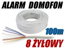 MERCOR PRZEWÓD ALARMOWY DOMOFONOWY YTDY 8X0,5 - 100M