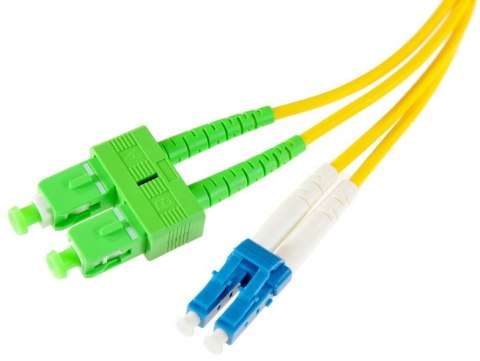 OEM PATCHCORD ŚWIATŁOWODOWY SM 1M DUPLEX 9/125, SC/APC-LC/UPC 3MM