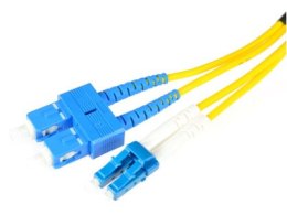 OPTON PATCHCORD ŚWIATŁOWODOWY SM SC/UPC-LC/UPC DUPLEX 1m