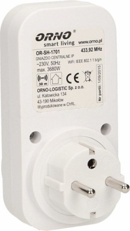 ORNO Centrala systemu OR-SH-1701 gniazdko sterowane bezprzewodowo ORNO Smart Living