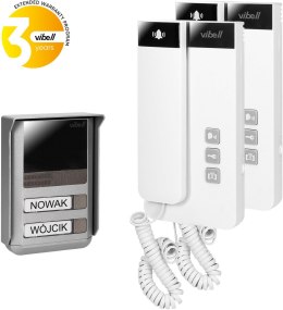 ORNO Domofon dwurodzinny 2-żyłowy Vibell (Orno) OR-DOM-SL-924