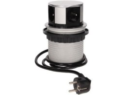 ORNO Gniazdo meblowe, OR-AE-1341 wysuwane z blatu 4x250V AC z przewodem 1,5m ORNO