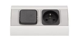 ORNO Gniazdo meblowe z wyłącznikiem, 1x230V OR-AE-1302 ORNO