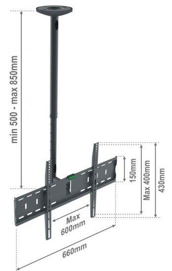 RED EAGLE Uchwyt sufitowy TV AX Cinema Plus 32-70