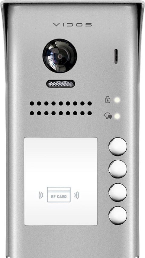 VIDOS Czterorodzinna stacja bramowa VIDOS DUO S1104A