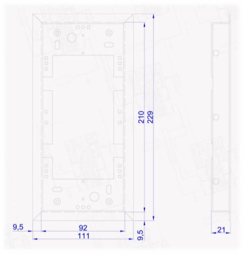ACO ACO CDN-R-S Ramka podtynkowa mała CDN, stal