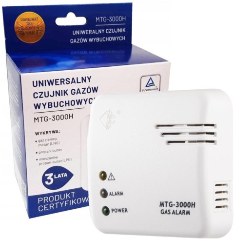 GARVAN Czujnik Gazu Propan-Butan-Metan MTG-3000H