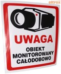 INNY NAKLEJKA OBIEKT MONITOROWANY 10x10 8332