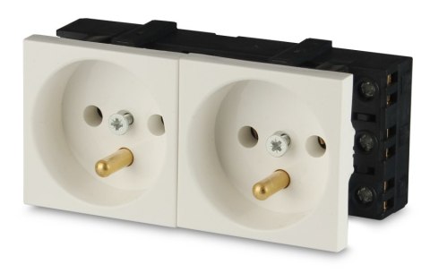 JAVEL Gniazdo 2M elektryczne podwójne