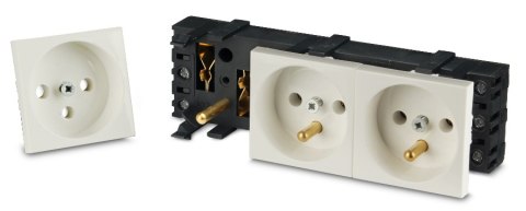 JAVEL Gniazdo 3M elektryczne potrójne