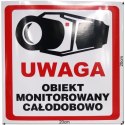 OEM NAKLEJKA OBIEKT MONITOROWANY 20x20 6039