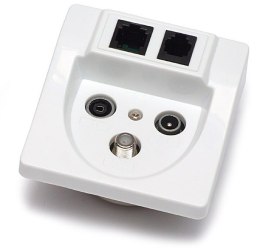 SIGNAL GNIAZDO KOŃCOWE SIGNAL RTV-SAT-RJ45 (R694043)