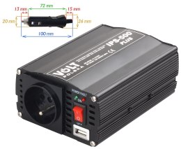VOLT POLSKA PRZETWORNICA VOLT POLSKA IPS-500 PLUS 24V / 230V 350/500 W